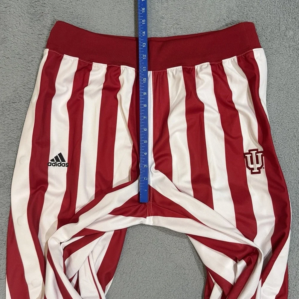 2013 Adidas Indiana University IU Mens L Candy Striped Tearaway Basketball Pants